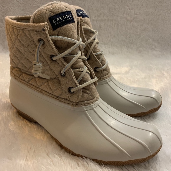 womens sperry duck boots size 10